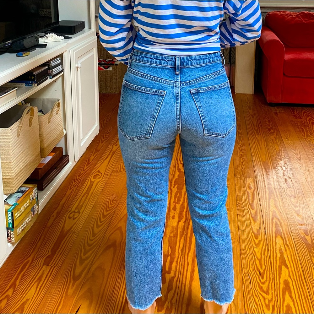 Top shop straight led jeans.